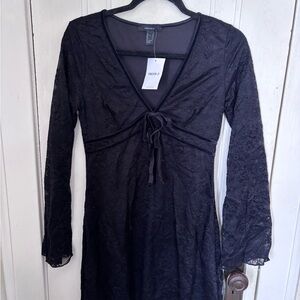 Forever 21 Black Lace Long Sleeve Dress